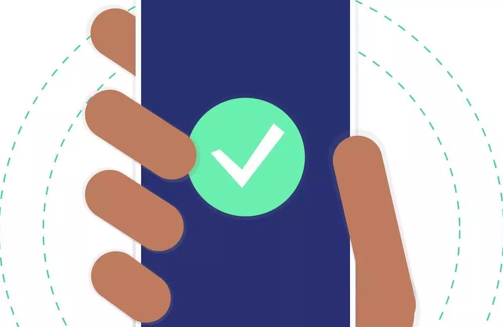 status icon on mobile app