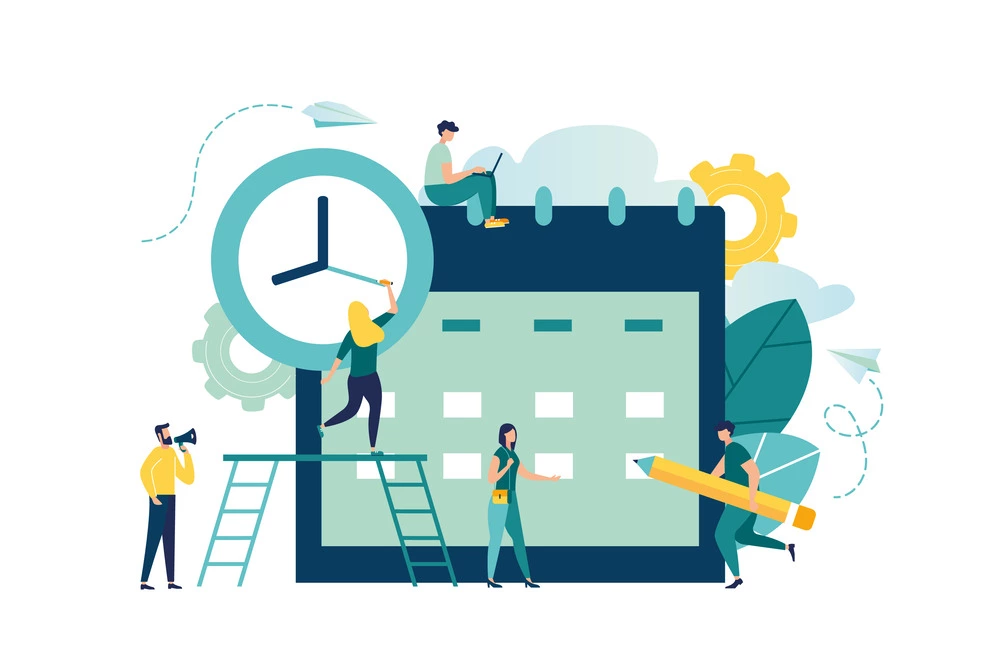scheduling tasks on calendar