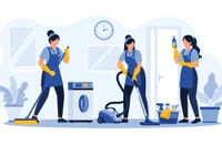 professional cleaning team