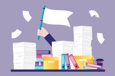 piles of paperwork